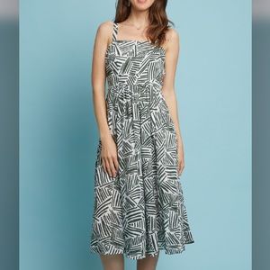 Tribal Print Midi Dress